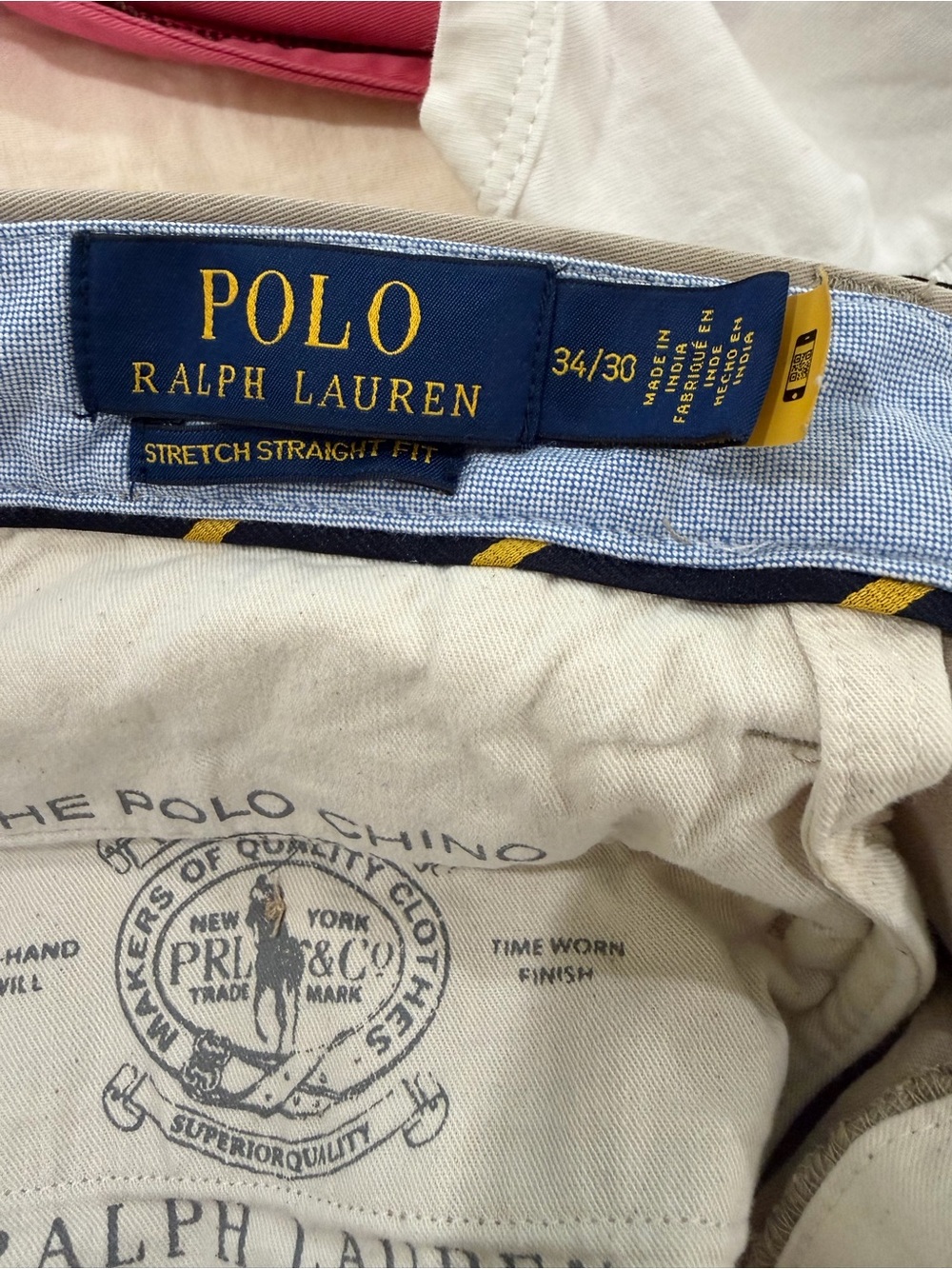 Polo by Ralph Lauren Khaki Stretch Straight Fit Chinos